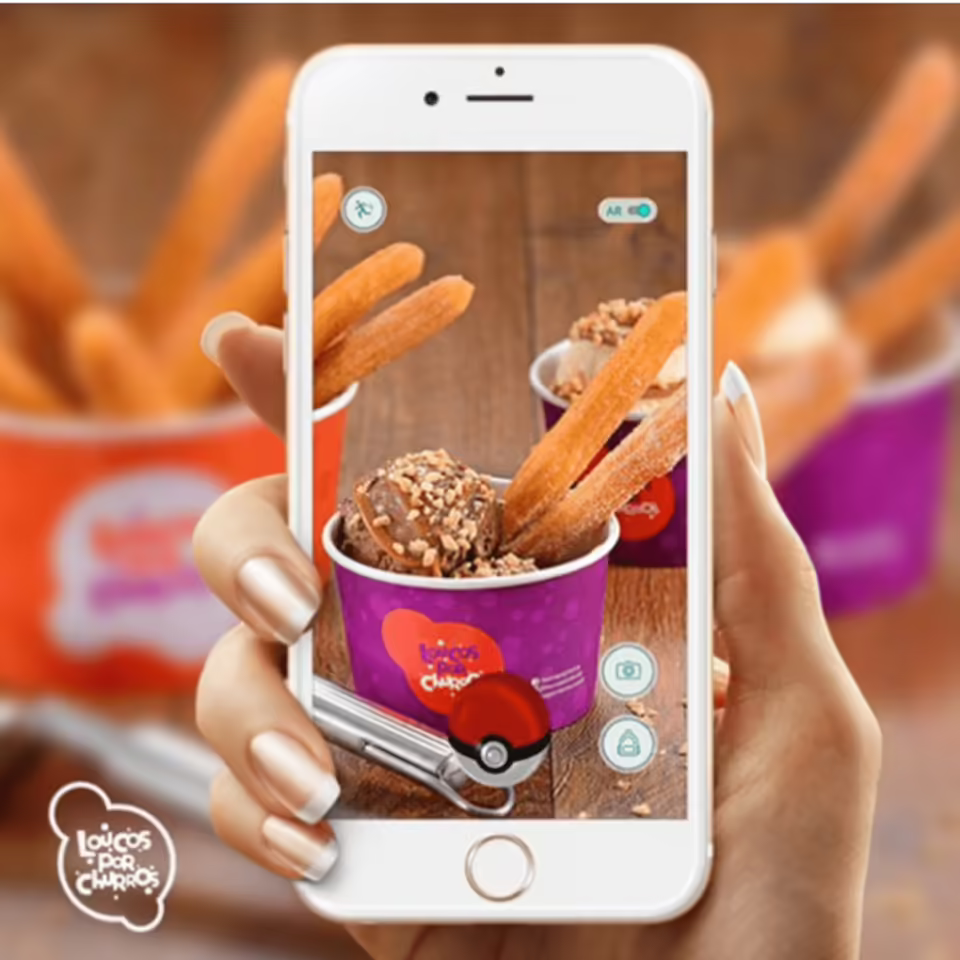 Campanha de realidade aumentada da Loucos por Churros